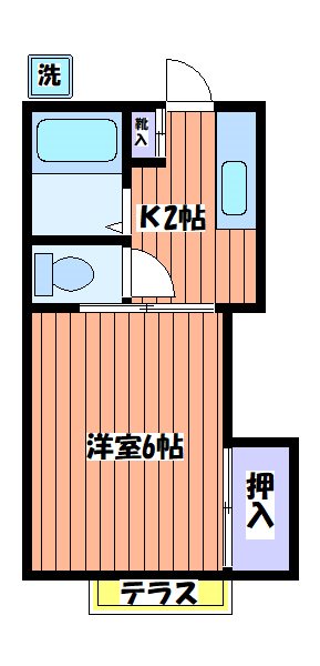 美乃里コーポ 間取り図