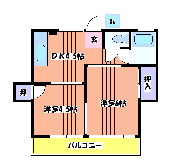 山田屋荘 間取り図