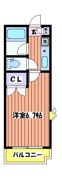 日神パレステージ玉川上水 間取り図
