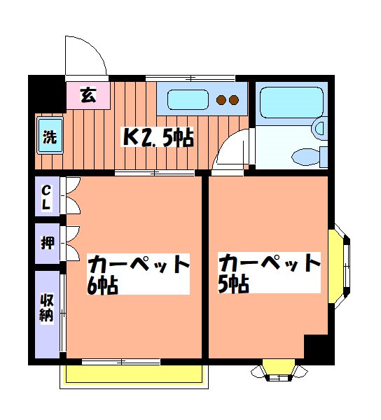 アドバンス国立 間取り図