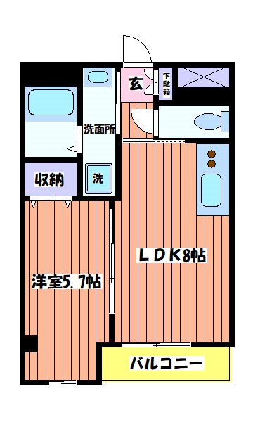 グリー玉川上水 間取り図