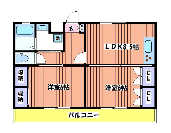 セブンヒルズマンション 間取り図