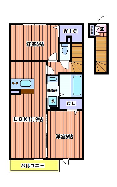 ヴィラルレザン 間取り図