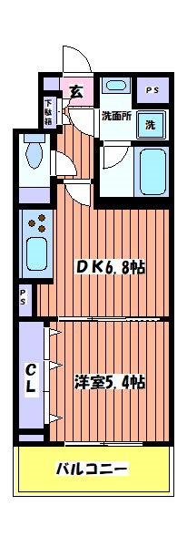エスペランサ立川 間取り図