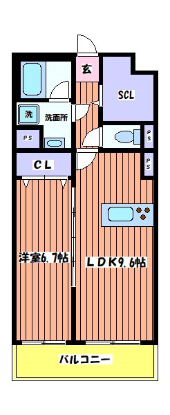 エスペランサ立川 間取り図