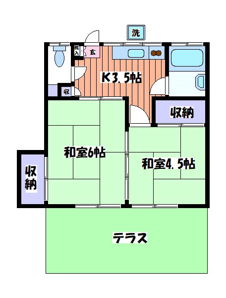 晴風荘 間取り図