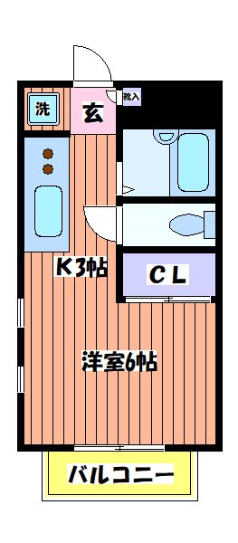 マロンヴィラ国立Ｄ棟 間取り図