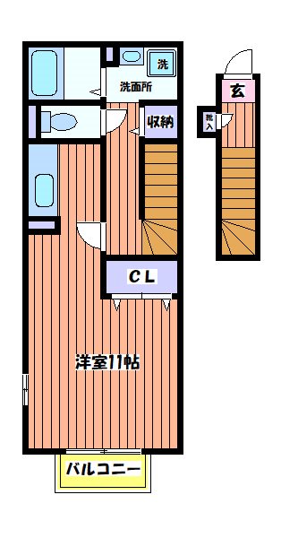 ローズコート新町 間取り図
