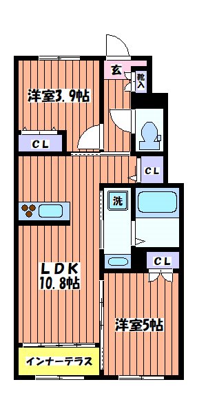 エステート国立 間取り図
