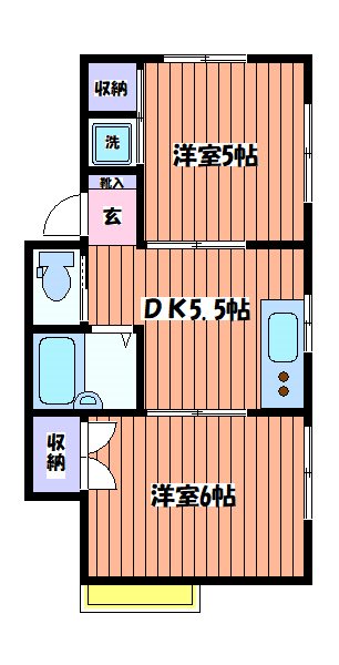 ヴィラ旭ヶ丘 間取り図