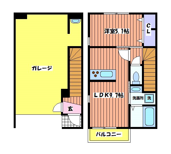 Garace TUKASA 間取り図