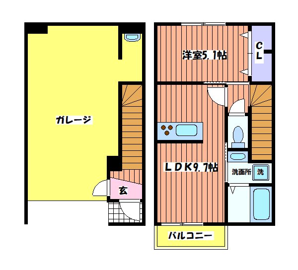Garace TUKASA 間取り図