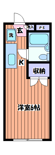 ハイツスバル谷 間取り図