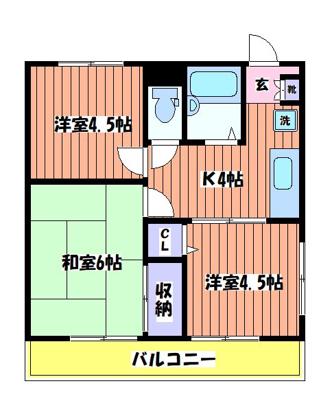 ルシエーナ立川 間取り図