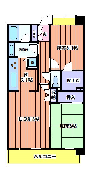 立川昭和記念公園パーク・ホームズ 間取り図