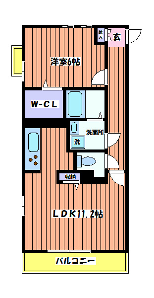 アミクール日野 間取り図