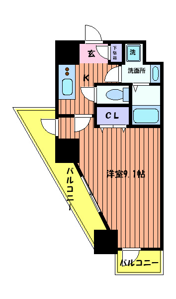 ＫＤＸレジデンス立川 間取り図