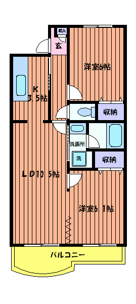 ラーク上北台 間取り図