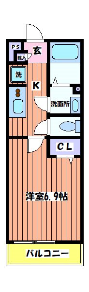 リブリ・Crest羽衣 間取り図