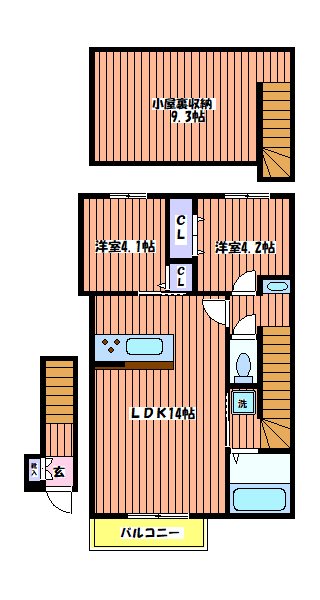 アルマコート豊田 間取り図