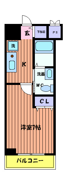 LaSante立川 間取り図