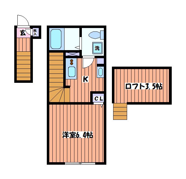 MELDIA矢川Ⅱ 間取り図