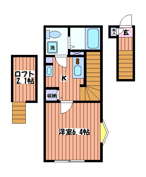 MELDIA矢川Ⅱ 間取り図