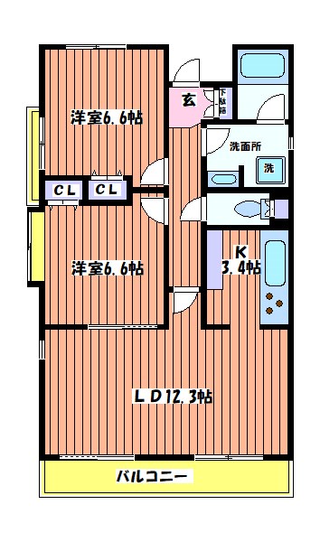 ラナイグレイス国立 間取り図