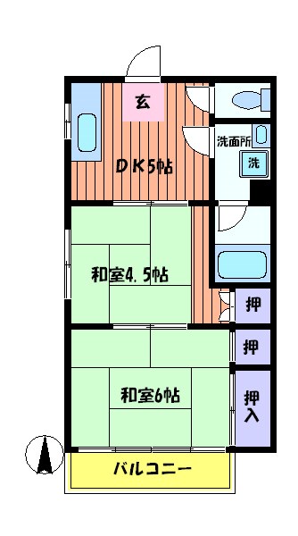 ふじハイツ 間取り図
