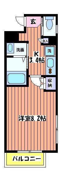 エグゼクティブ立川 間取り図
