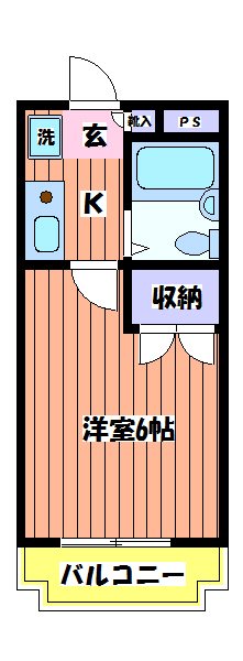 アーバンヴィラ国立 間取り図