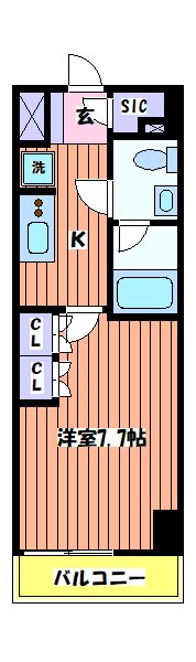 ＡＺＥＳＴ立川Ⅱ 間取り図