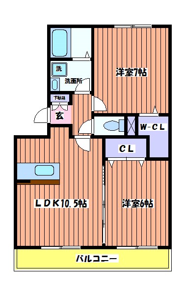 セント光が丘Ⅱ 間取り図