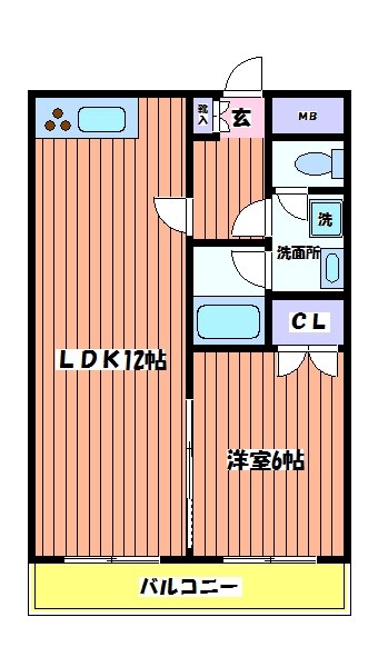 ホワイトヴィラ立川 間取り図