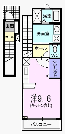 キャッスル　ウエスト 間取り図