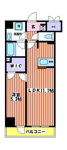 Salute Tachikawa 間取り図