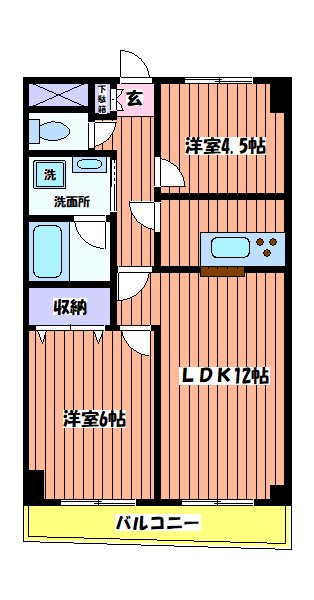 INOVE日野台 間取り図