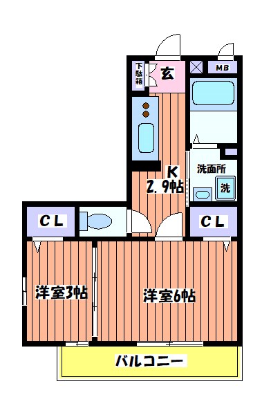 シェドゥーヴル 間取り図