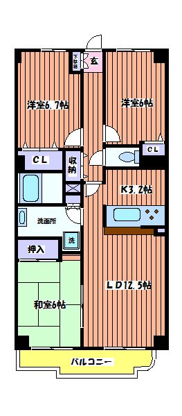 アーク昭島レジデンス 間取り図