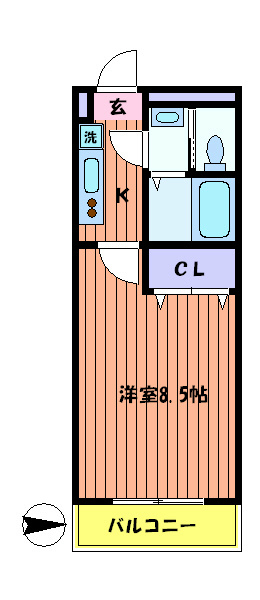 プレステージ立川 間取り図