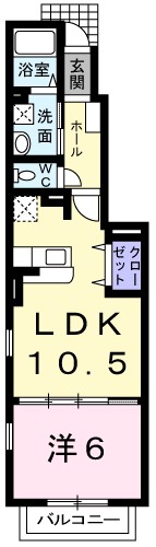 ソレイユⅢ 間取り図