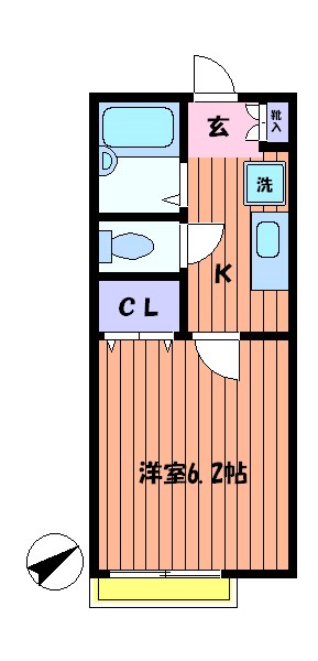 レストキューブ・トウエイ 間取り図