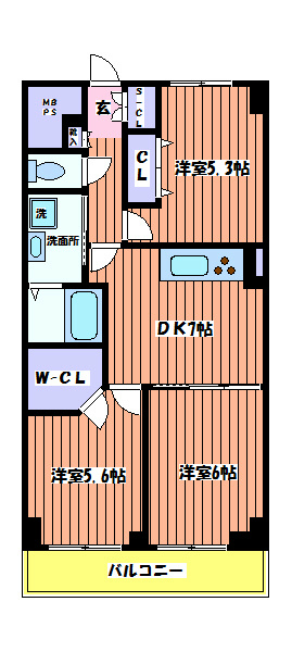 立川サニーハイツ 間取り図