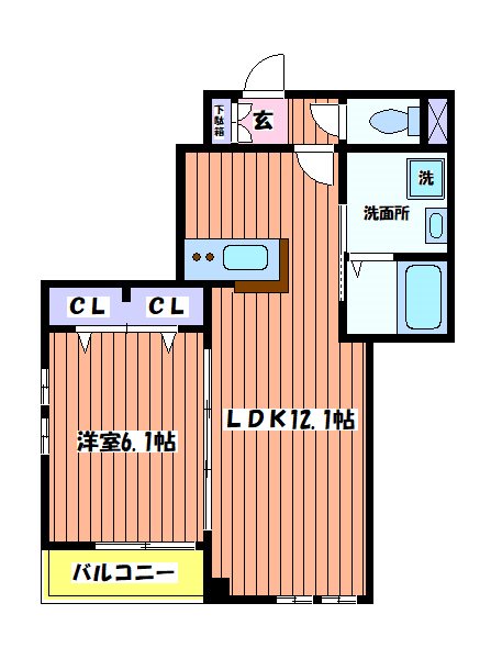 Sakura ST.東中神 間取り図