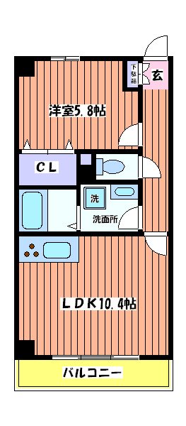 リベルテ甲州街道 間取り図