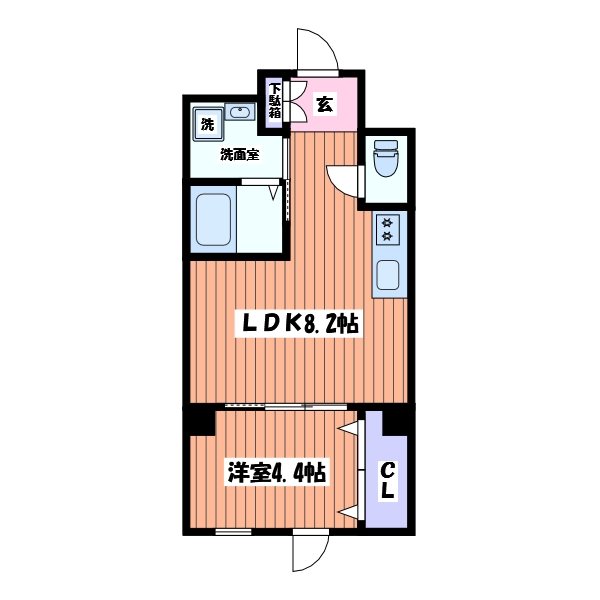 ハイムマルセン日野 間取り図