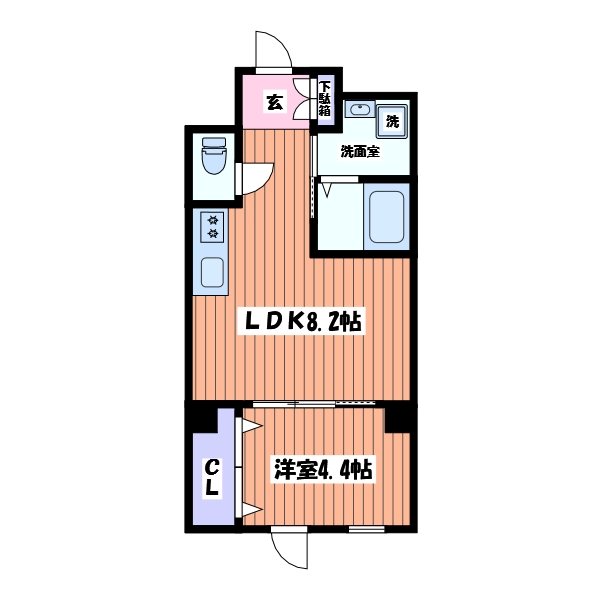 ハイムマルセン日野 間取り図