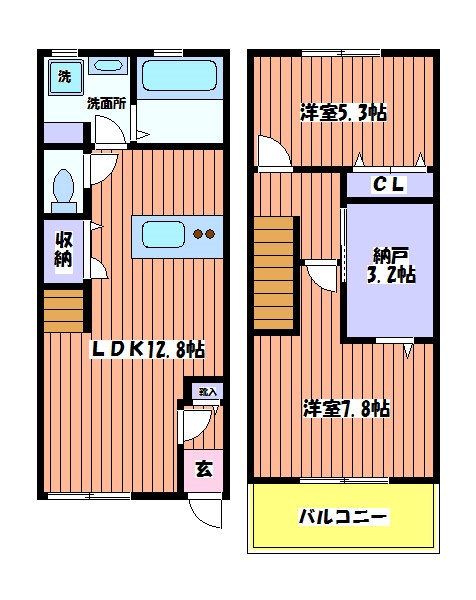 サウスコート 間取り図