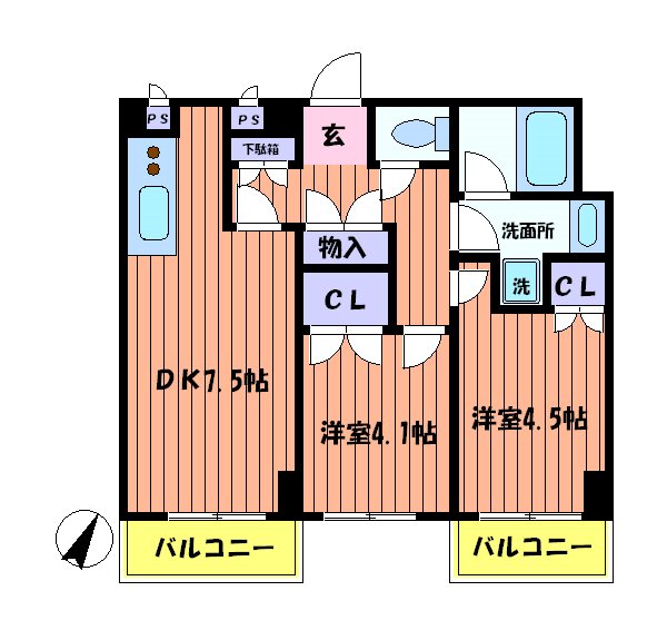 イーストビー国立 間取り