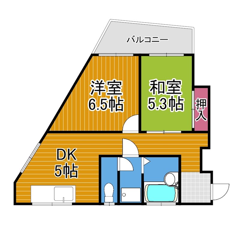 レーンフラット綱島 間取り